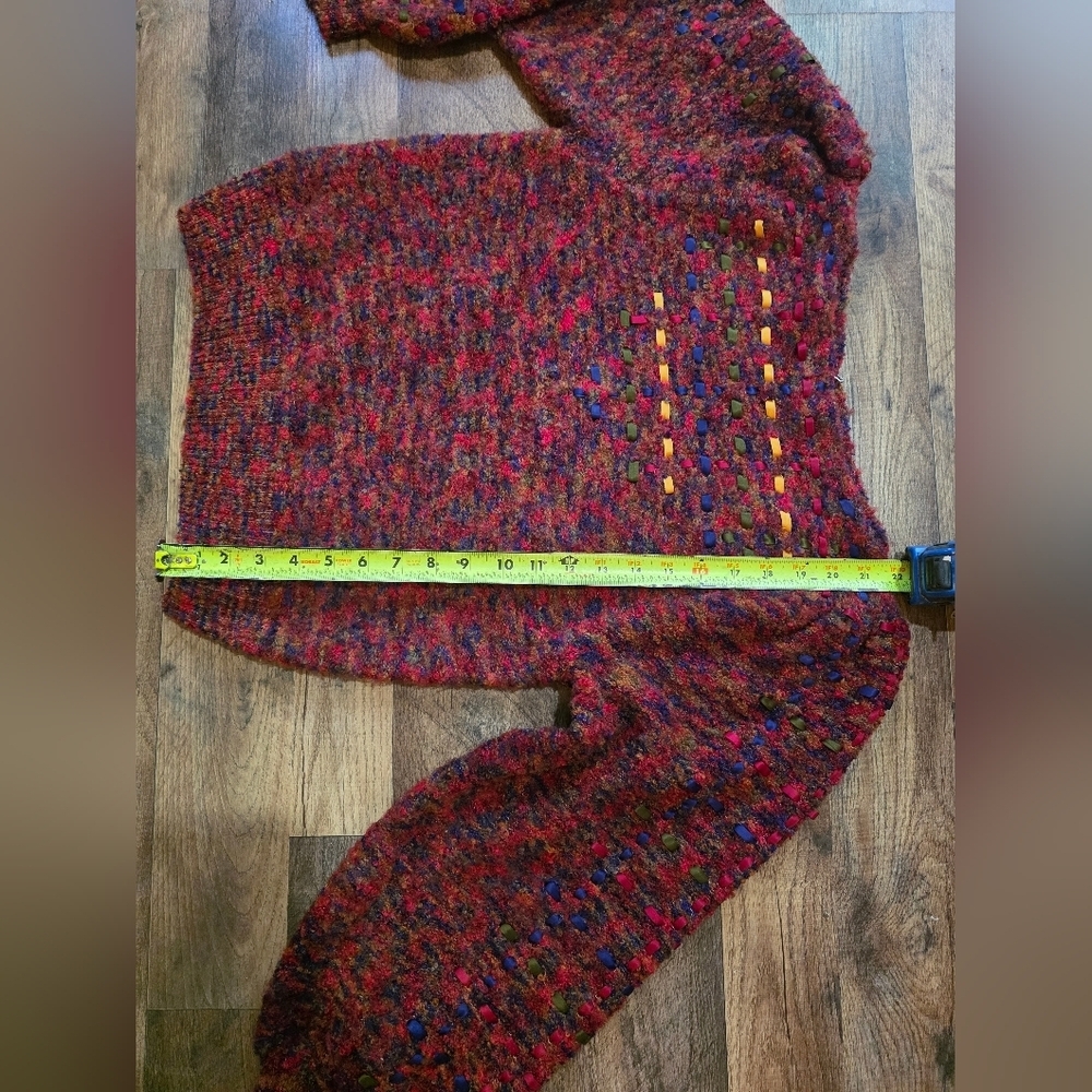 Anne Crimmins Umi Collection Vintage 80's Women's Slouchy Ribbon Sweater Size S - Picture 5 of 8
